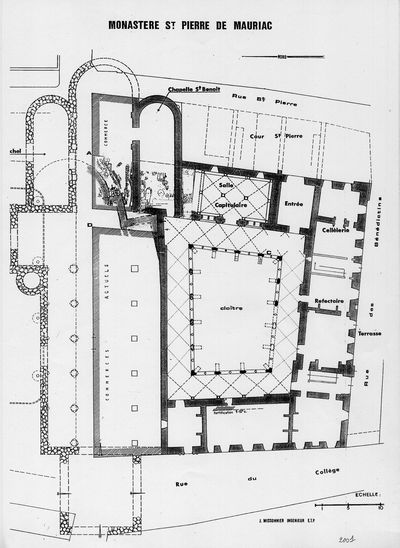 plan du monastère